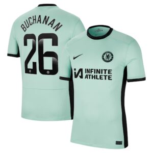 Chelsea Wsl Third Stadium Sponsored Shirt 2023-24 With Buchanan 26 Printing