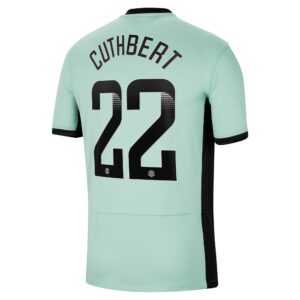Chelsea Wsl Third Stadium Sponsored Shirt 2023-24 With Cuthbert 22 Printing