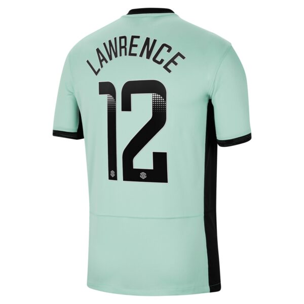 Chelsea Wsl Third Stadium Sponsored Shirt 2023-24 With Lawrence 12 Printing
