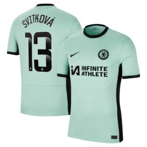 Chelsea Wsl Third Stadium Sponsored Shirt 2023-24 With Svitková 13 Printing