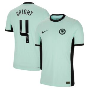 Chelsea Wsl Third Vapor Match Shirt 2023-24 With Bright 4 Printing