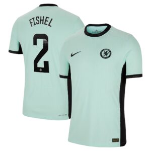 Chelsea Wsl Third Vapor Match Shirt 2023-24 With Fishel 2 Printing