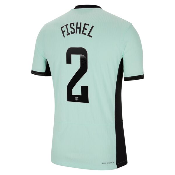 Chelsea Wsl Third Vapor Match Shirt 2023-24 With Fishel 2 Printing