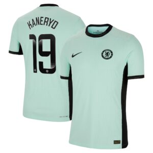 Chelsea Wsl Third Vapor Match Shirt 2023-24 With Kaneryd 19 Printing