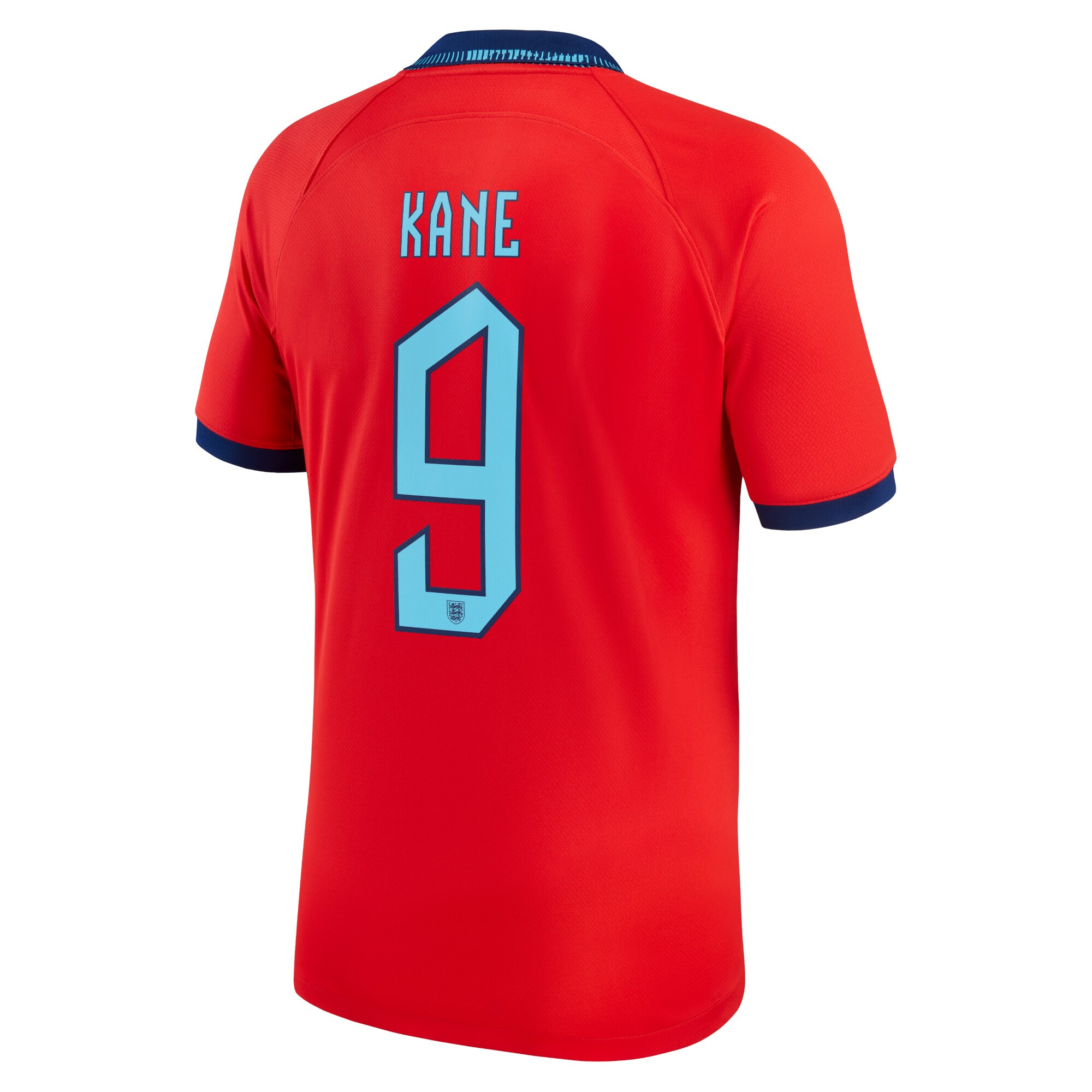 England Away Stadium Shirt 2022 with Kane 9 printing