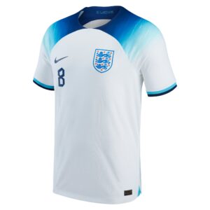 England Home Match Shirt 2022 with Henderson 8 printing
