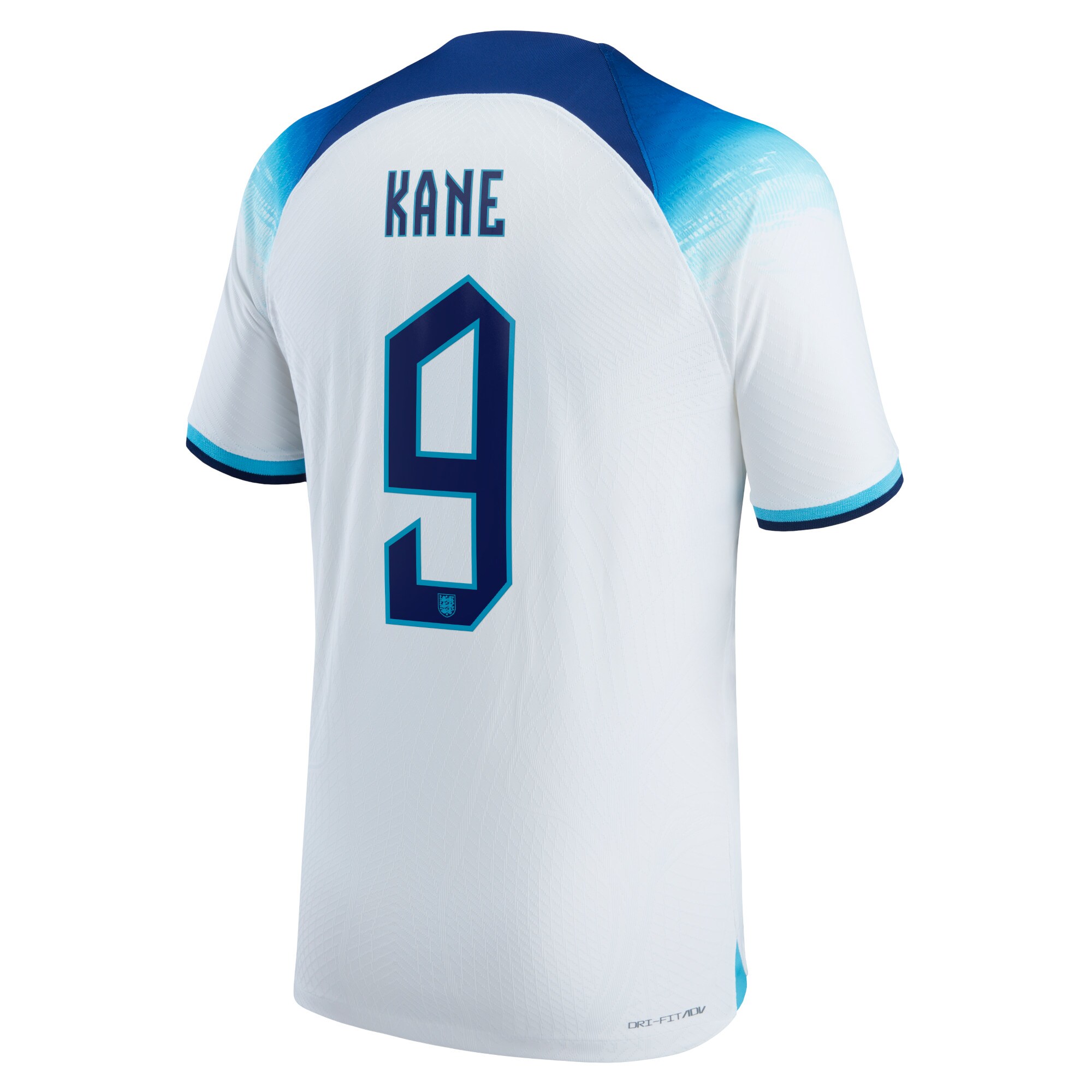 England Home Match Shirt 2022 with Kane 9 printing