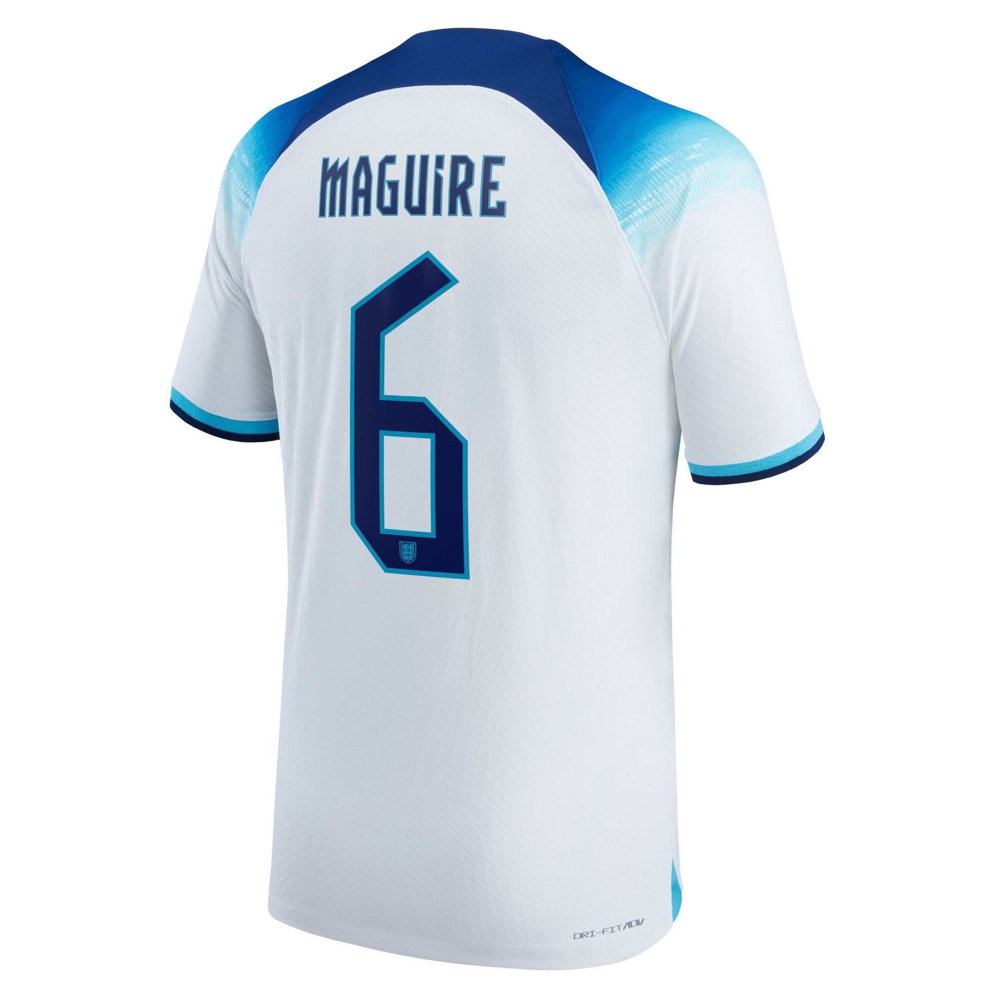 England Home Match Shirt 2022 with Maguire 6 printing
