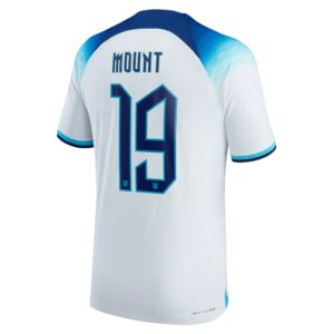 England Home Match Shirt 2022 with Mount 19 printing