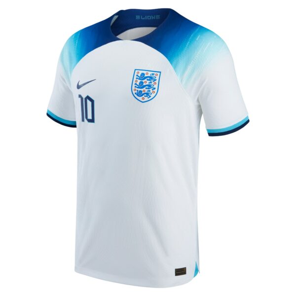 England Home Match Shirt 2022 with Sterling 10 printing