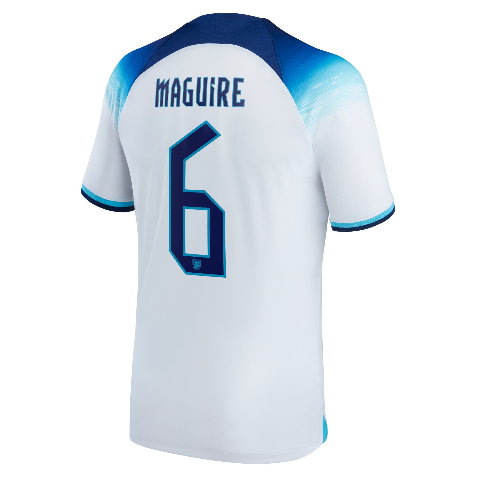 England Home Stadium Shirt 2022 with Maguire 6 printing