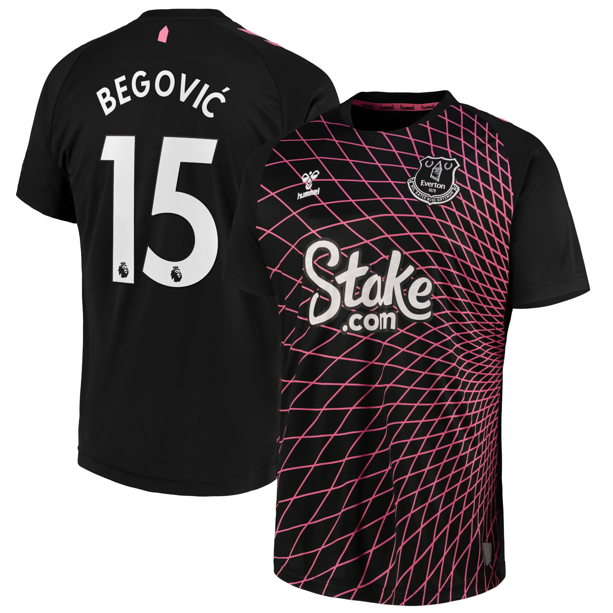 Everton Away Goalkeeper Shirt 2022-23 with Begovic 15 printing
