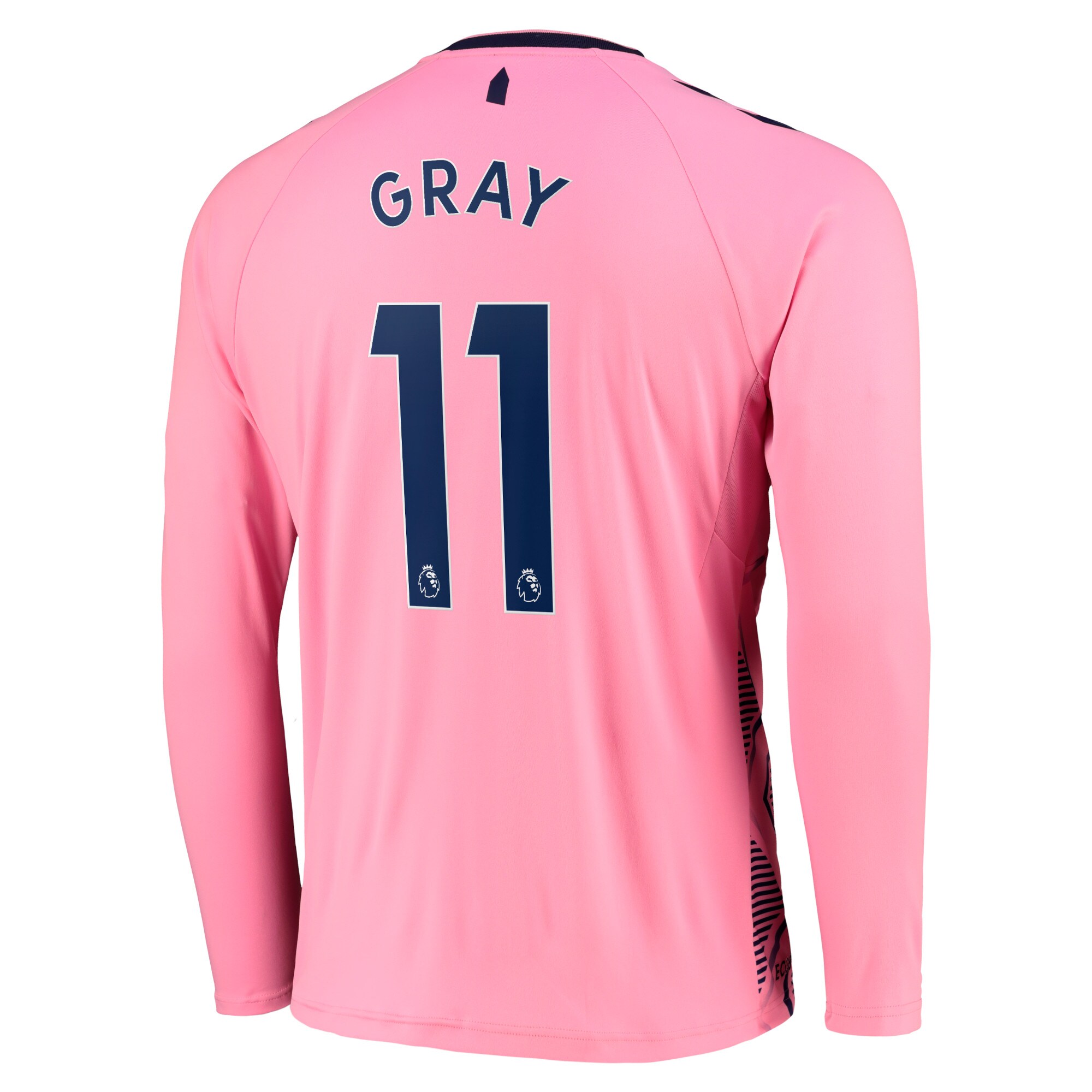 Everton Away Shirt 2022-23 - Long Sleeve with Gray 11 printing