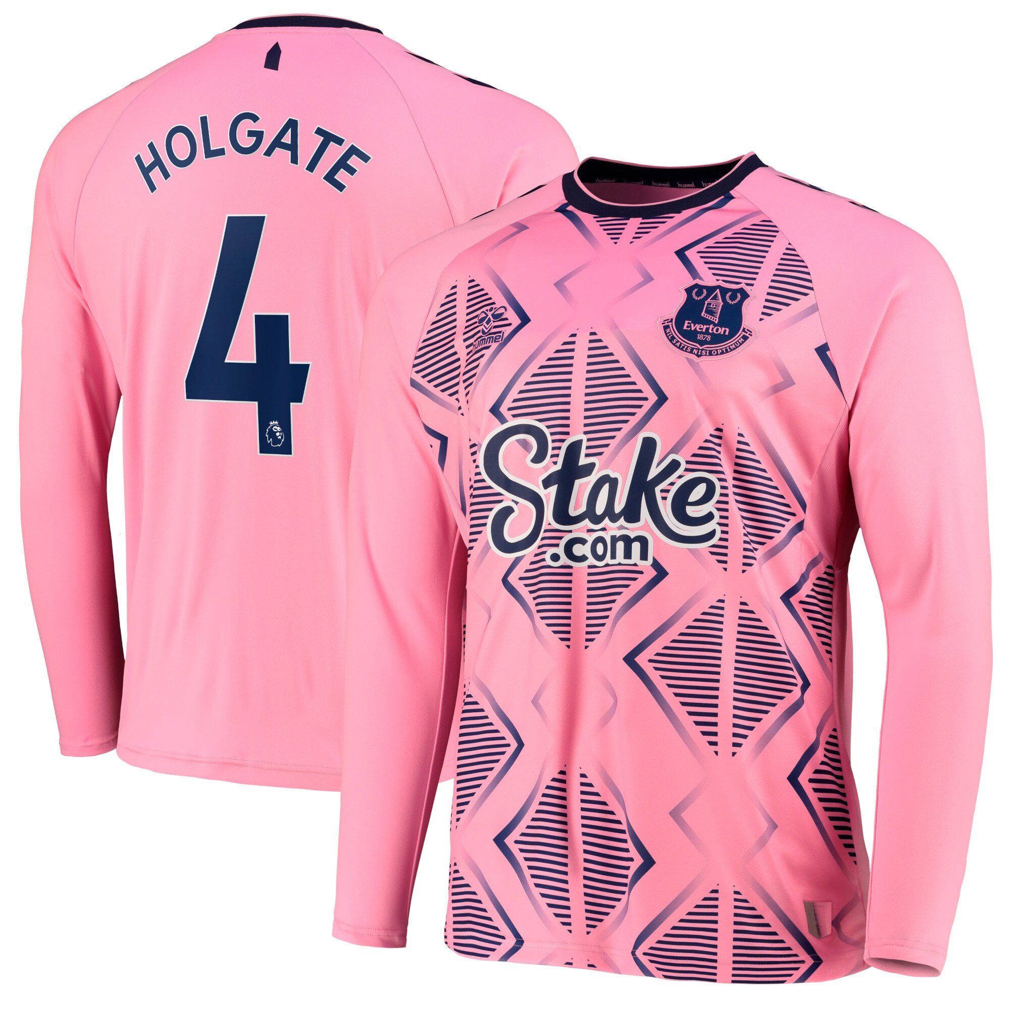 Everton Away Shirt 2022-23 - Long Sleeve with Holgate 4 printing