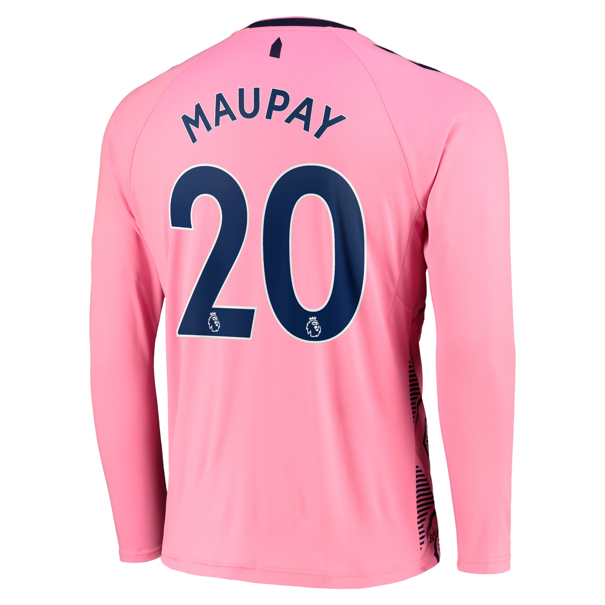 Everton Away Shirt 2022-23 - Long Sleeve with Maupay 20 printing