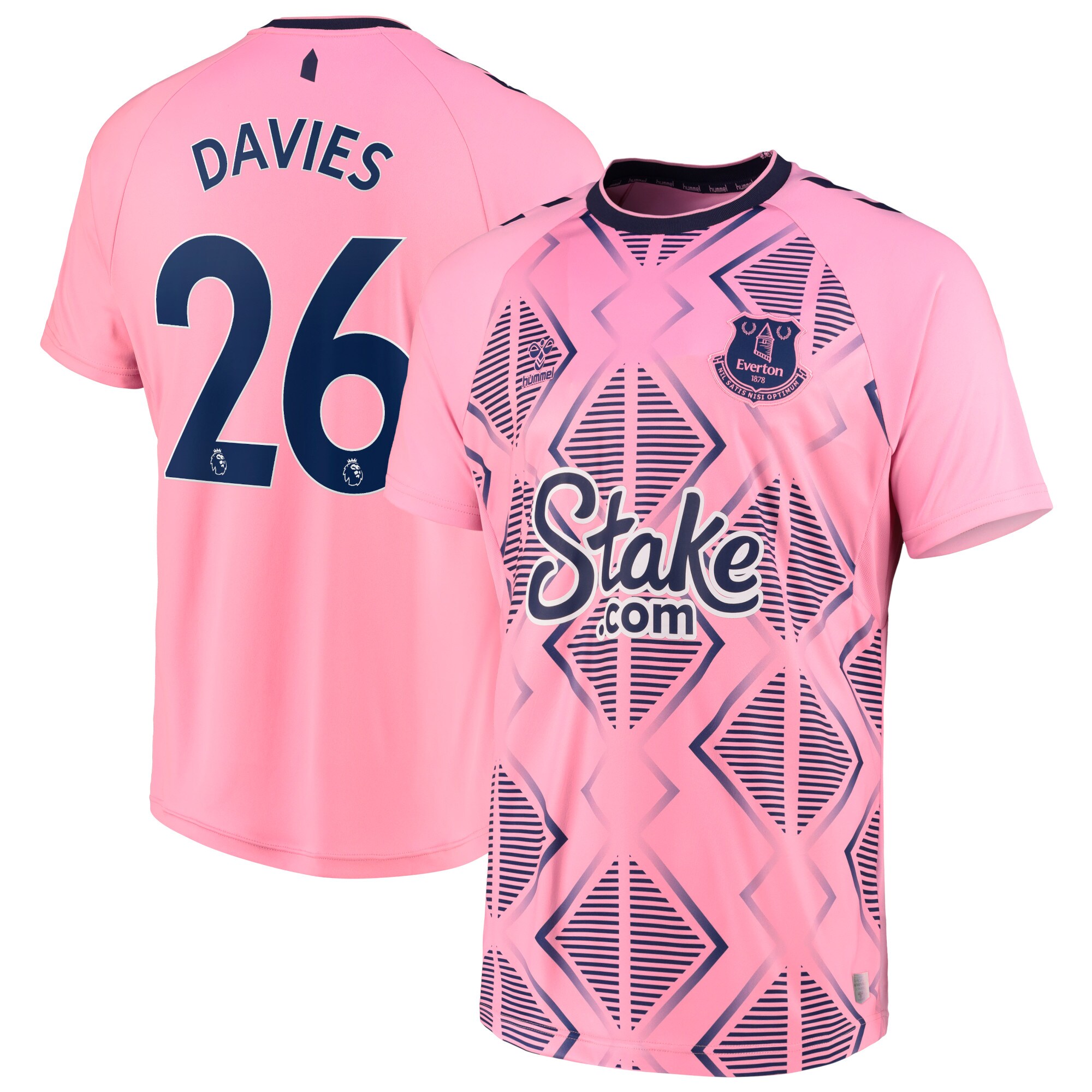 Everton Away Shirt 2022-23 with Davies 26 printing