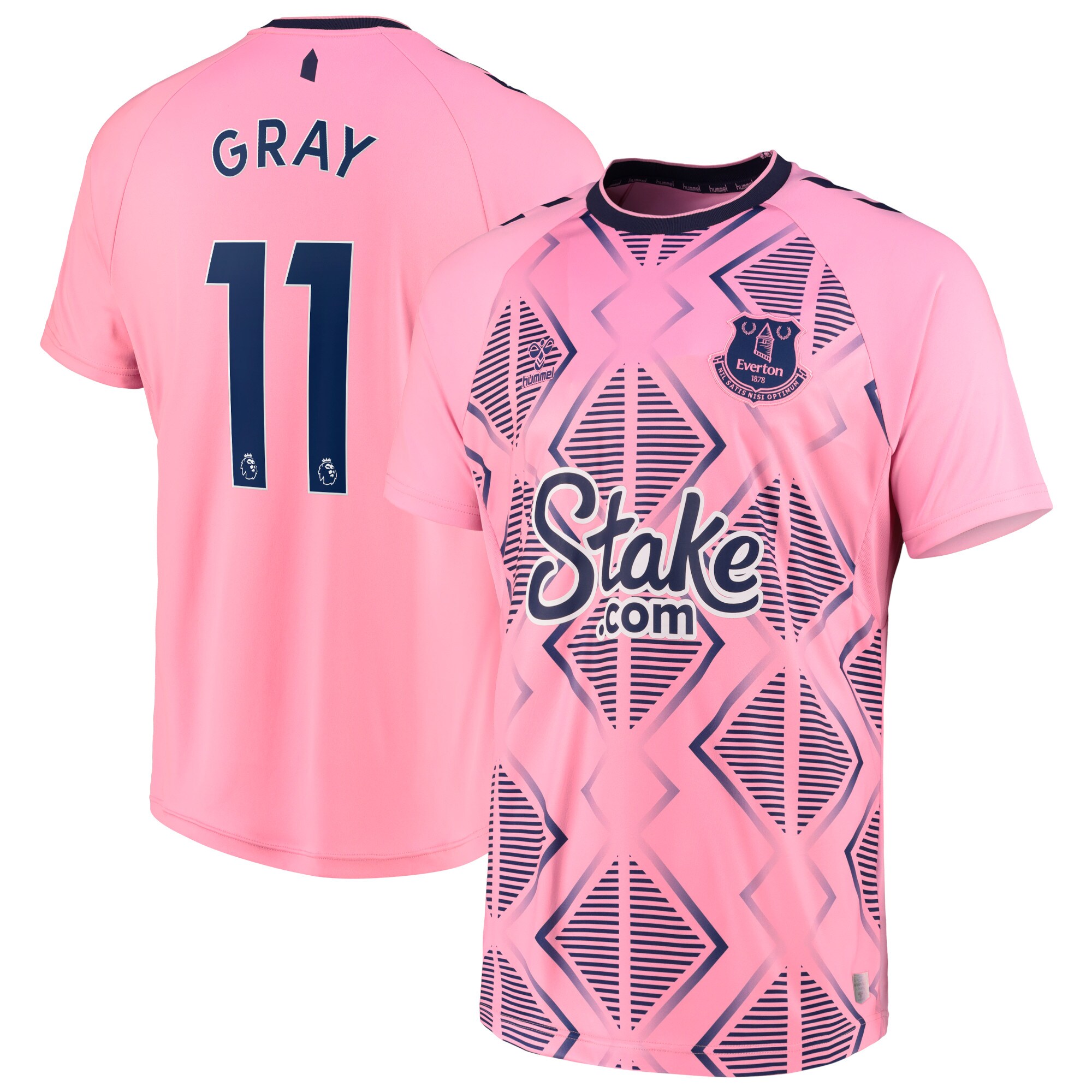 Everton Away Shirt 2022-23 with Gray 11 printing