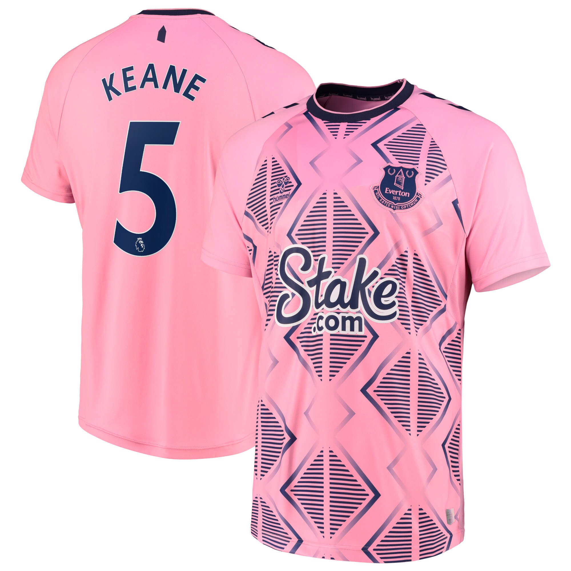 Everton Away Shirt 2022-23 with Keane 5 printing