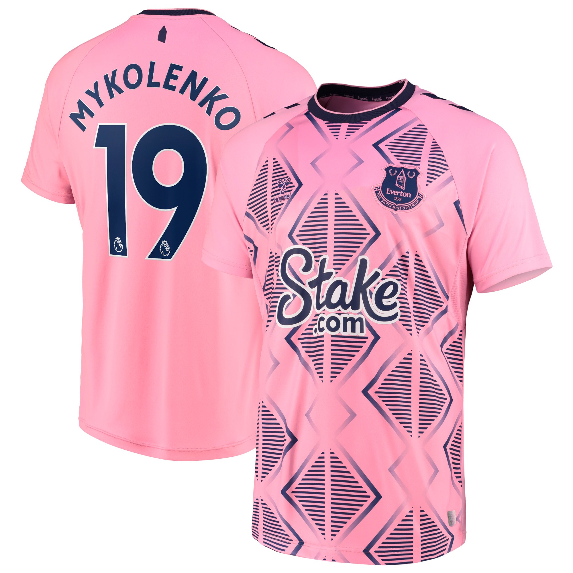 Everton Away Shirt 2022-2023 with Mykolenko 19 printing