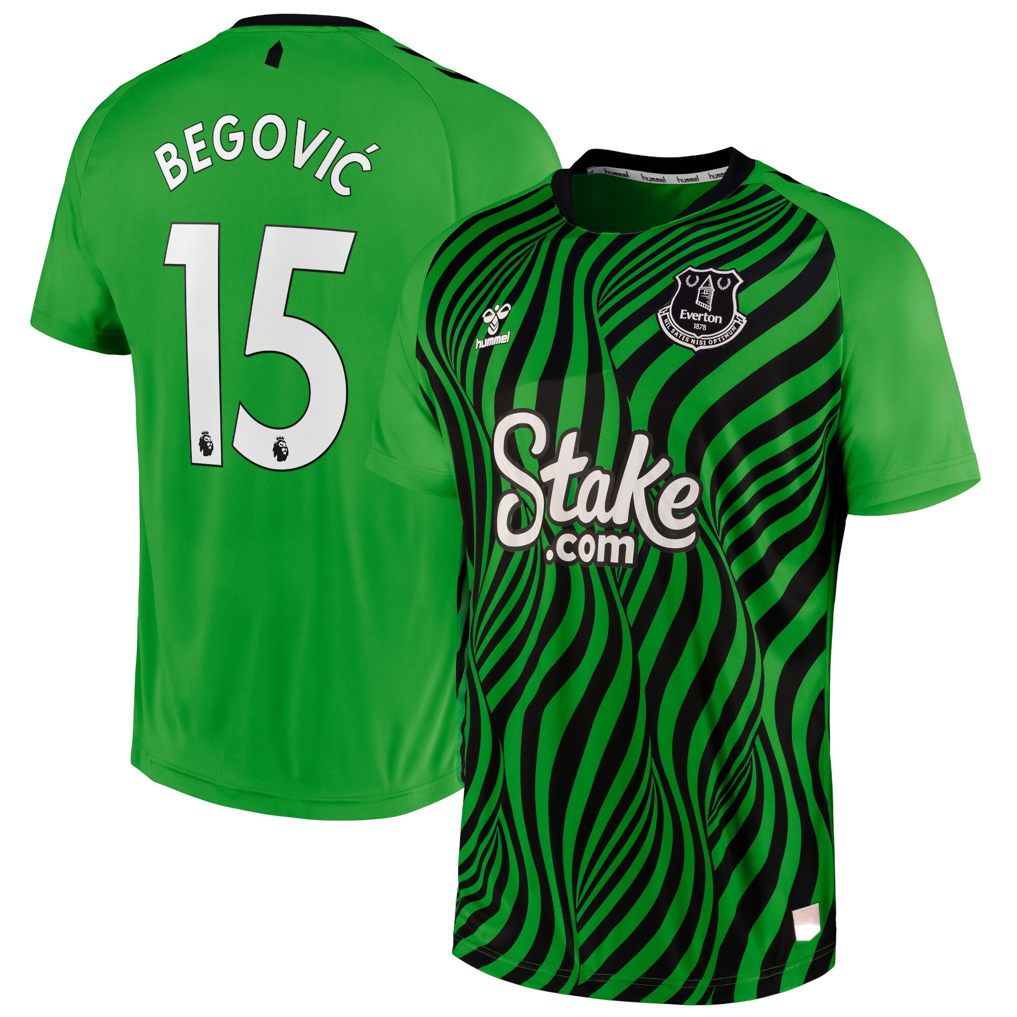 Everton Home Goalkeeper Shirt 2022-23 with Begovic 15 printing