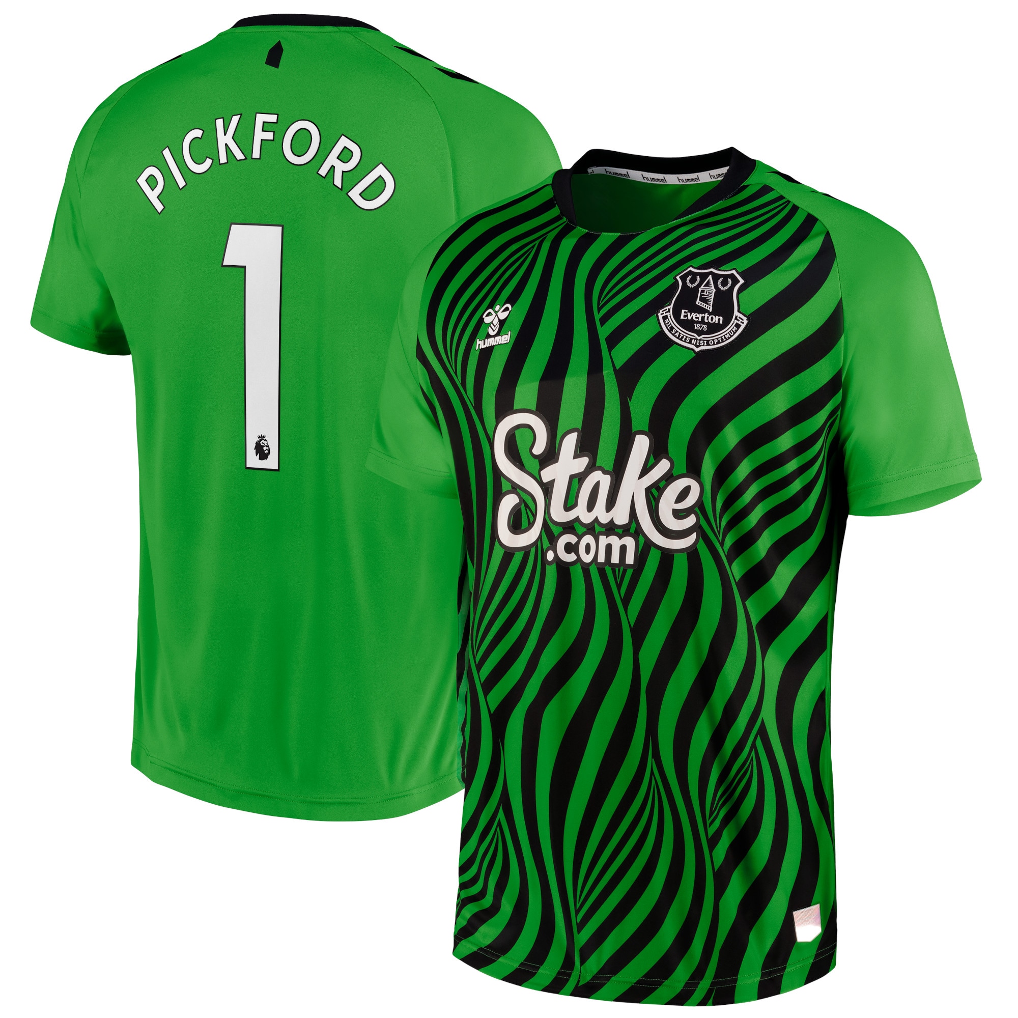 Everton Home Goalkeeper Shirt 2022-23 with Pickford 1 printing