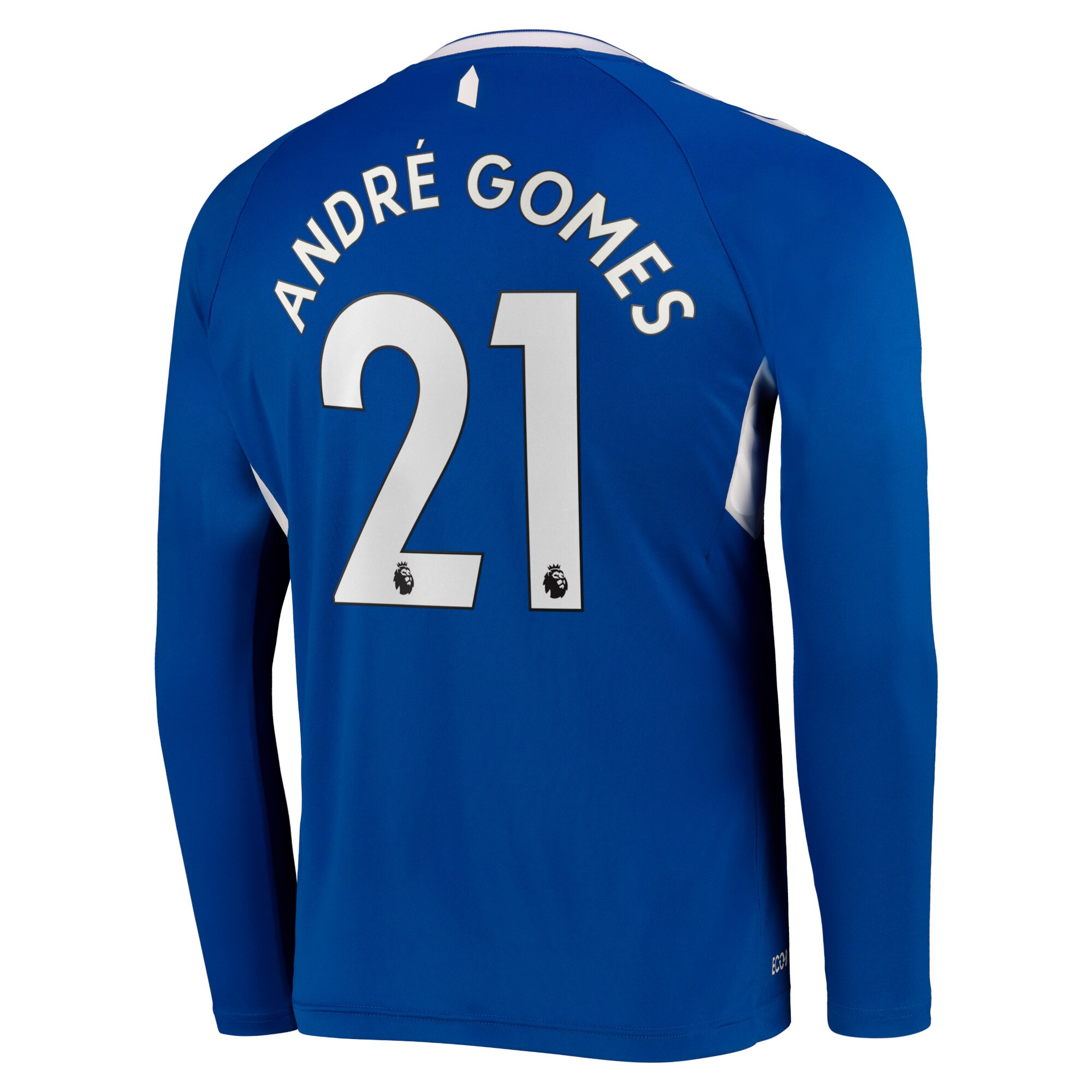 Everton Home Shirt 2022-23 - Long Sleeve with André Gomes 21 printing