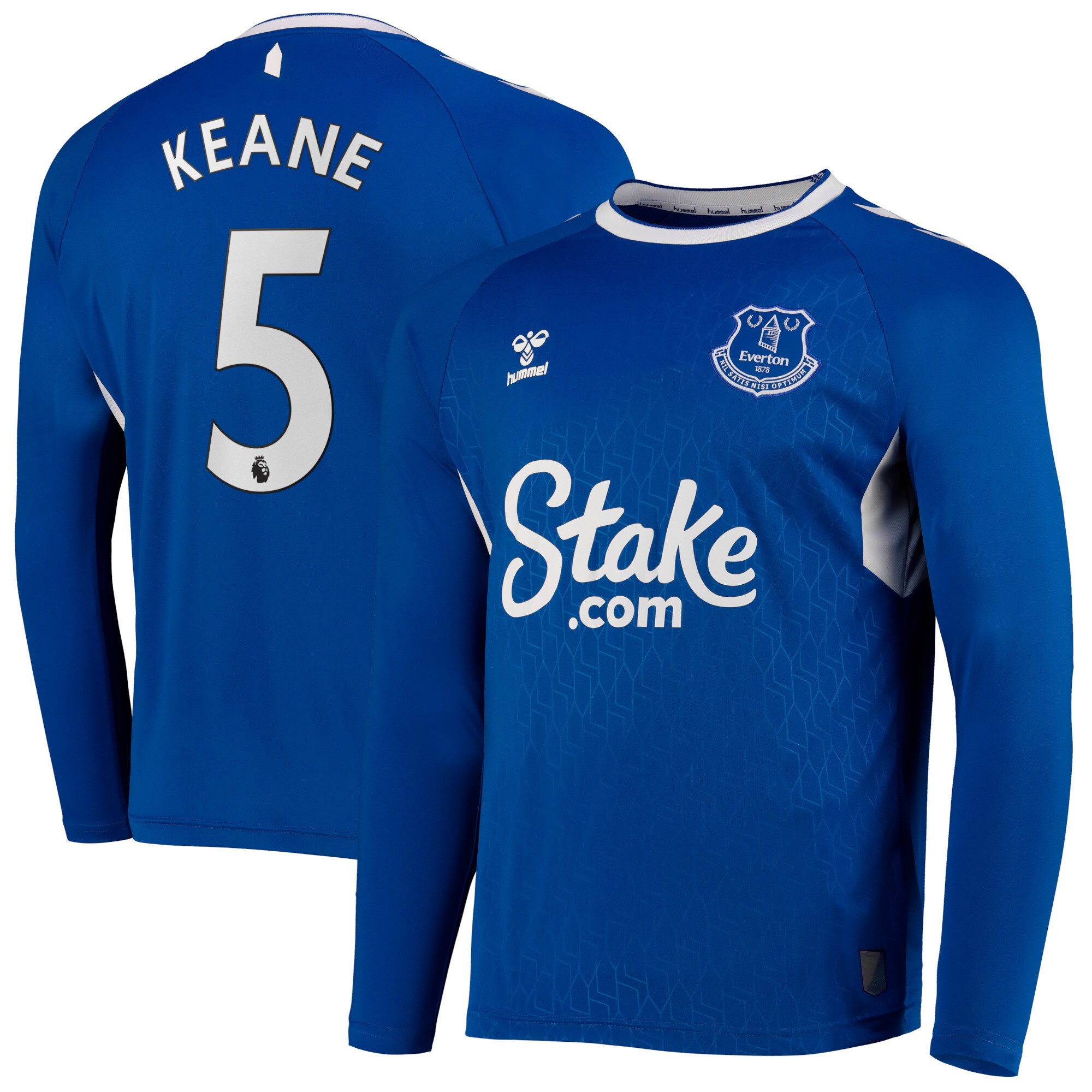 Everton Home Shirt 2022-23 - Long Sleeve with Keane 5 printing