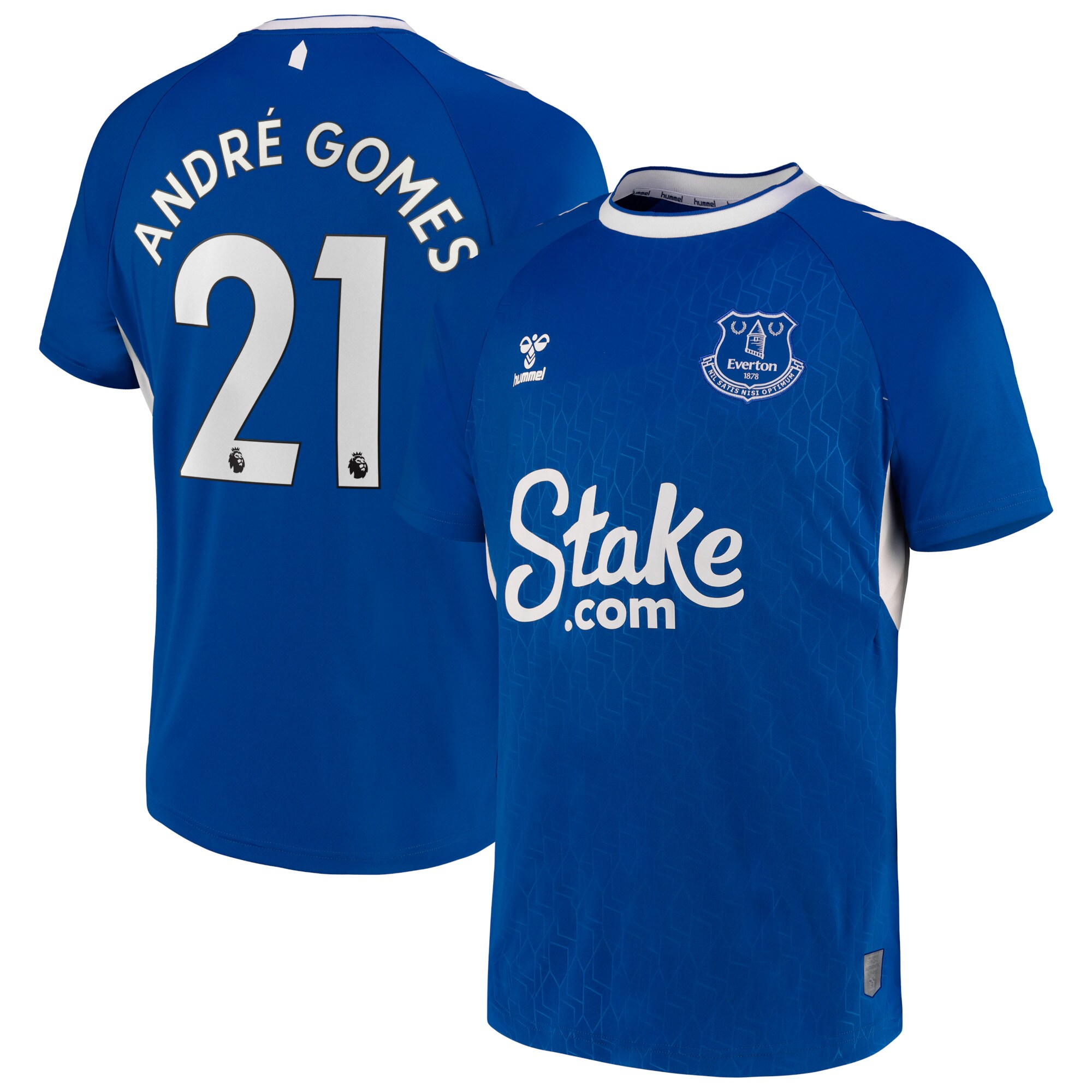Everton Home Shirt 2022-23 with André Gomes 21 printing