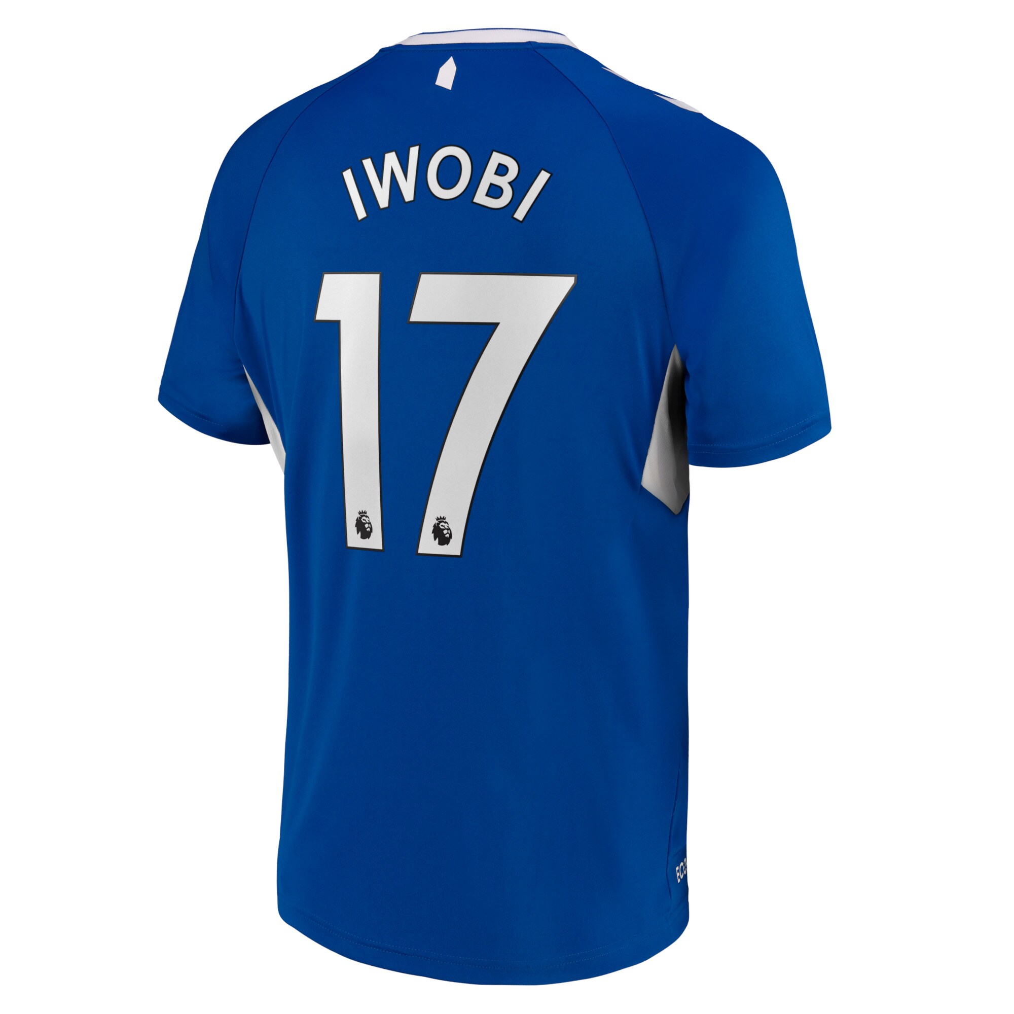 Everton Home Shirt 2022-23 with Iwobi 17 printing