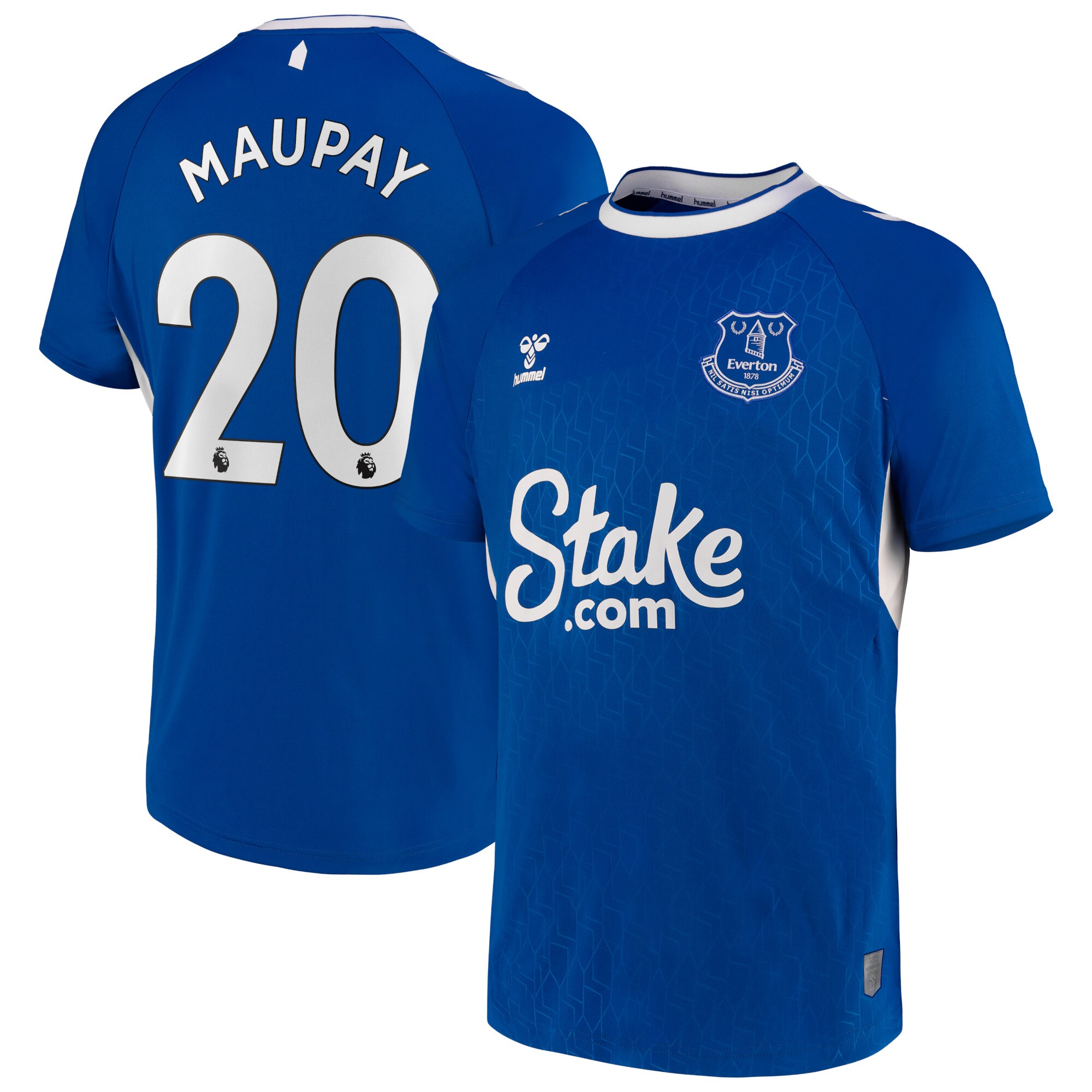 Everton Home Shirt 2022-23 with Maupay 20 printing