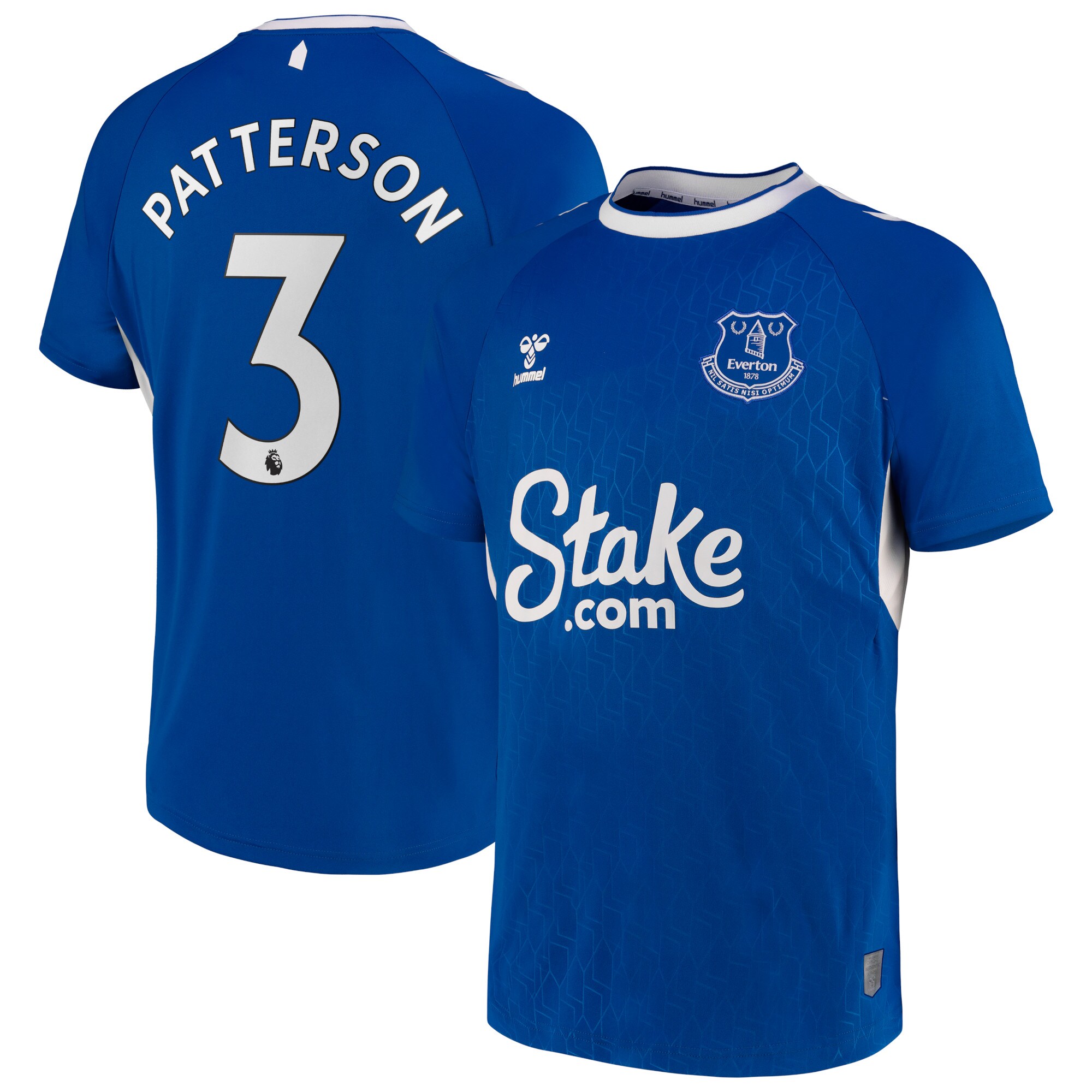 Everton Home Shirt 2022-23 with Patterson 3 printing
