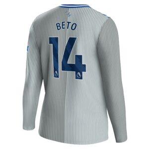 Everton Third Shirt 2023-24 Long Sleeve with Beto 14 printing