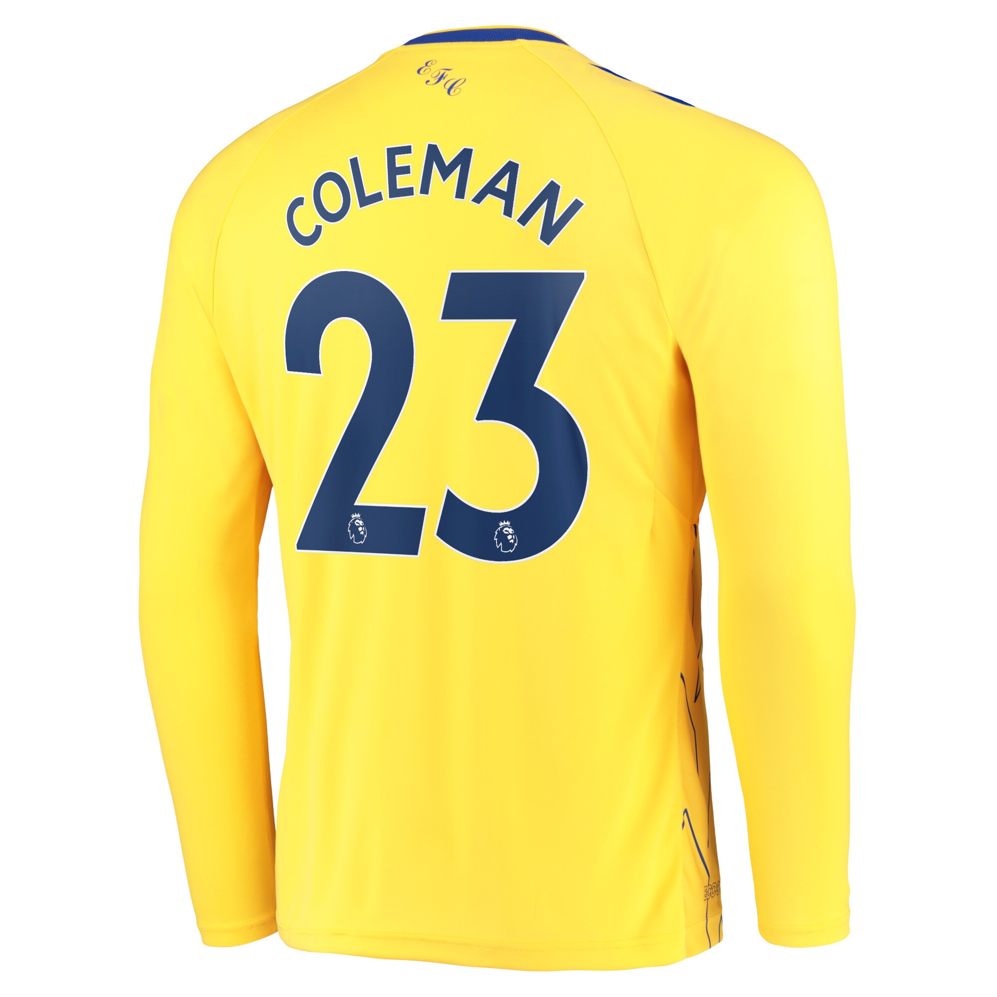 Everton Third Shirt 2022-23 - Long Sleeve with Coleman 23 printing