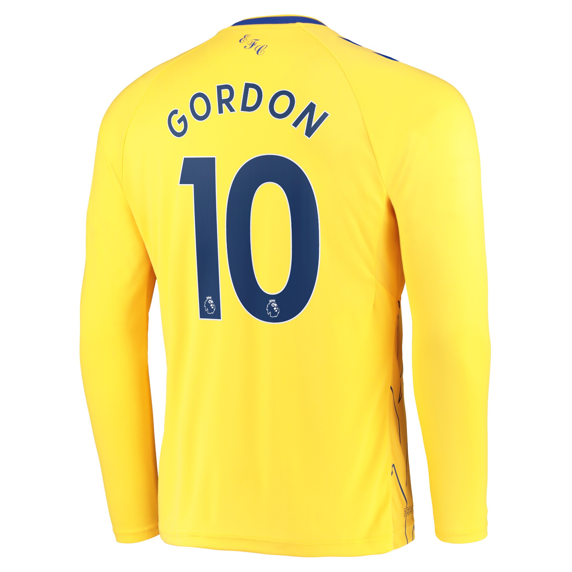 Everton Third Shirt 2022-23 - Long Sleeve with Gordon 10 printing