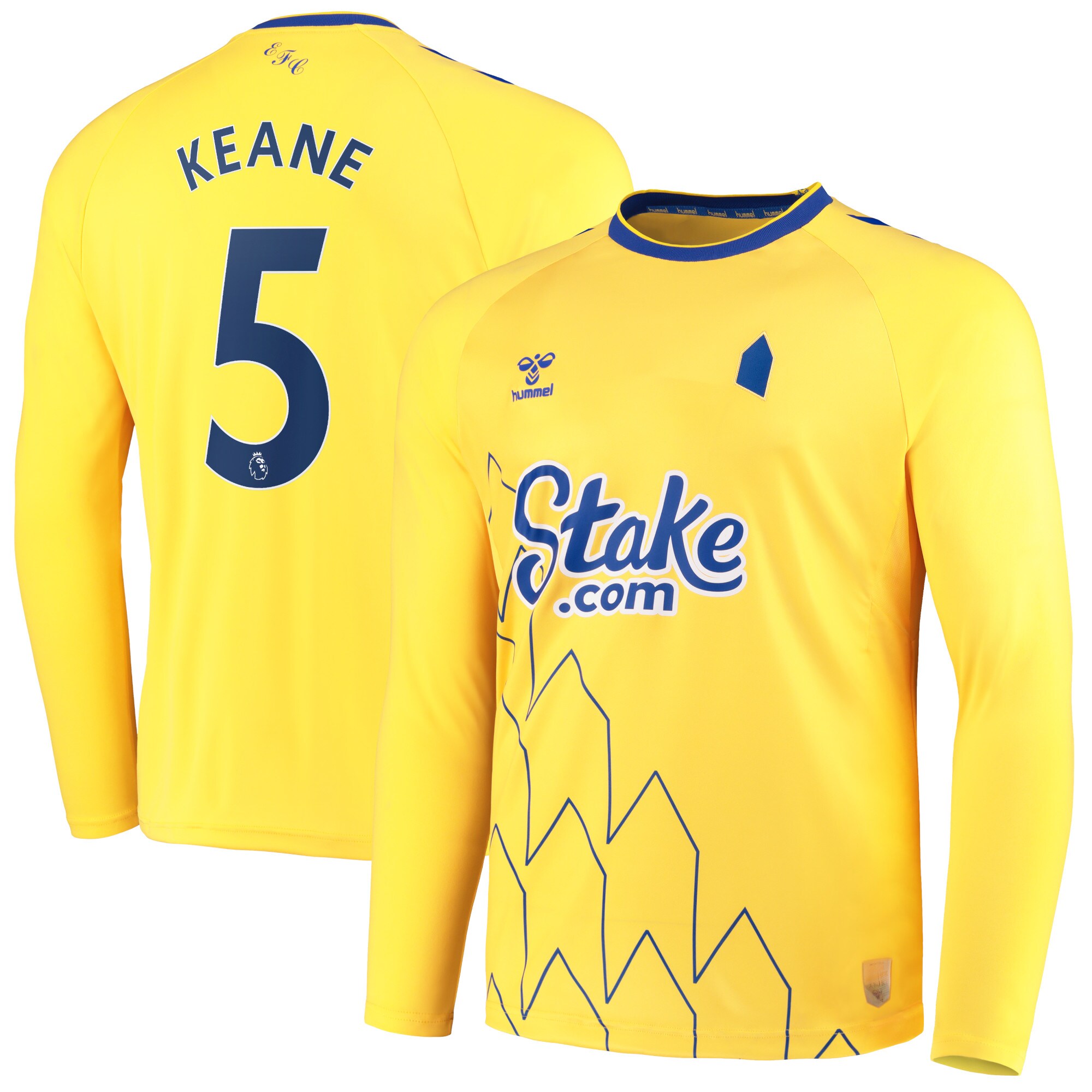 Everton Third Shirt 2022-23 - Long Sleeve with Keane 5 printing
