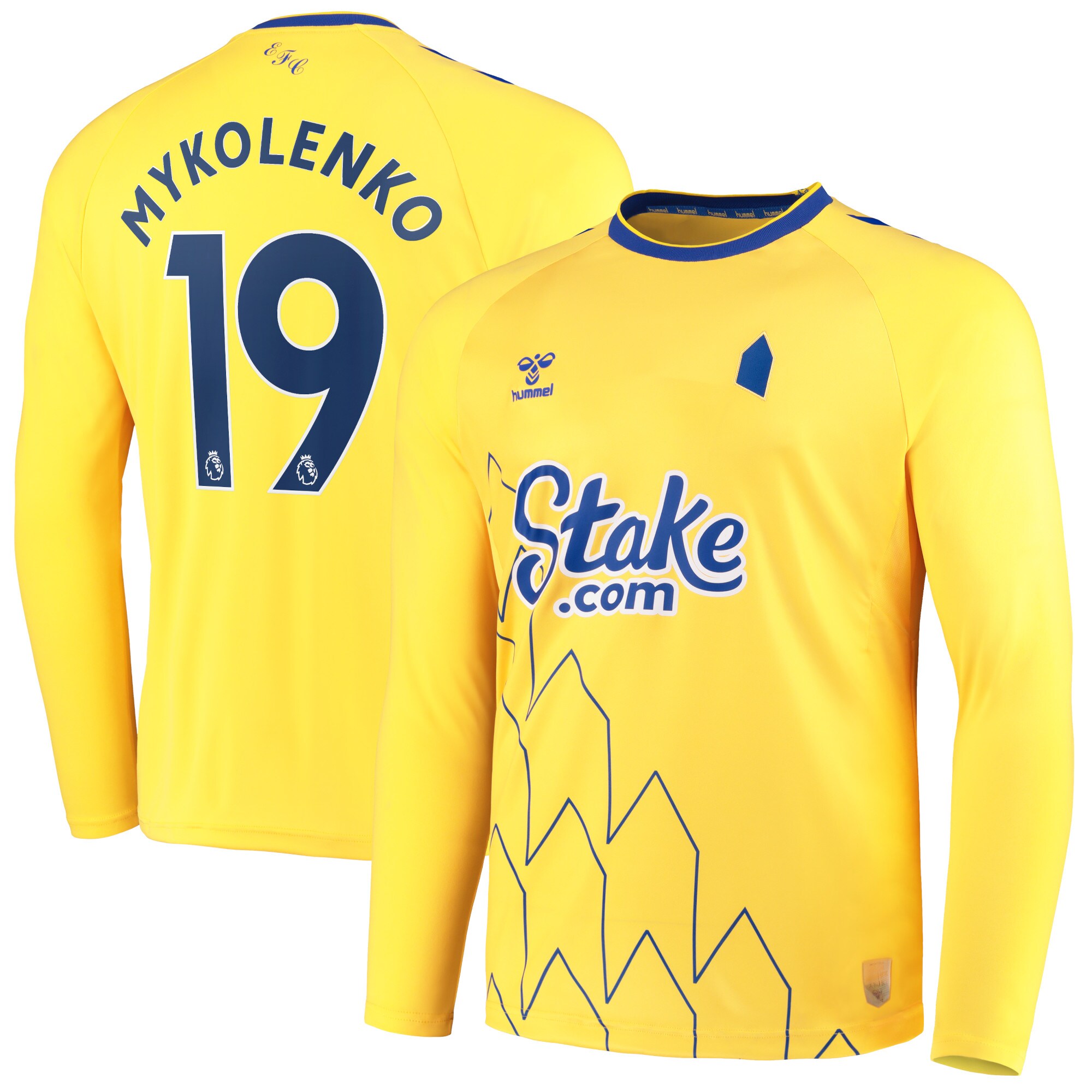 Everton Third Shirt 2022-23 - Long Sleeve with Mykolenko 19 printing