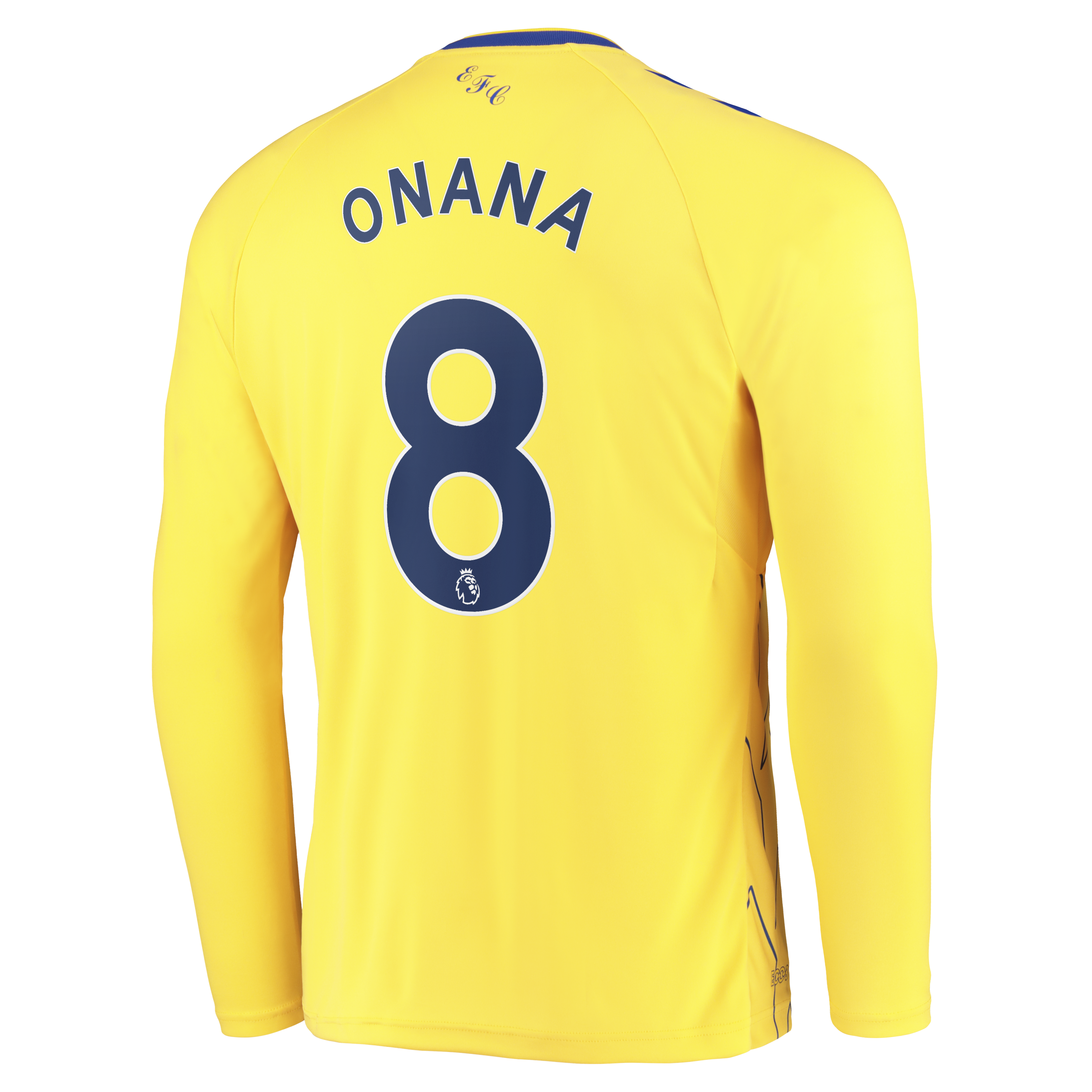 Everton Third Shirt 2022-23 - Long Sleeve with Onana 8 printing