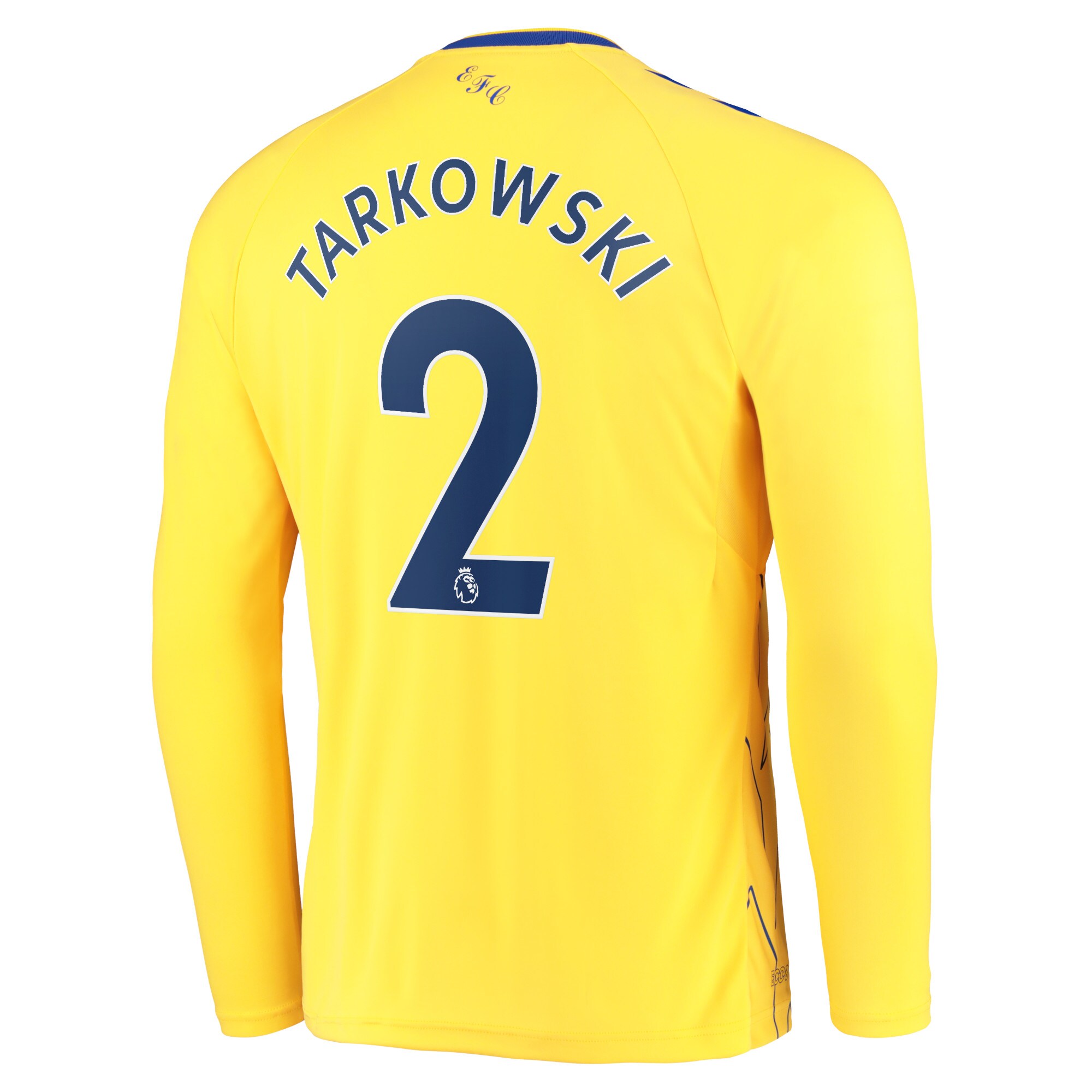 Everton Third Shirt 2022-23 - Long Sleeve with Tarkowski 2 printing