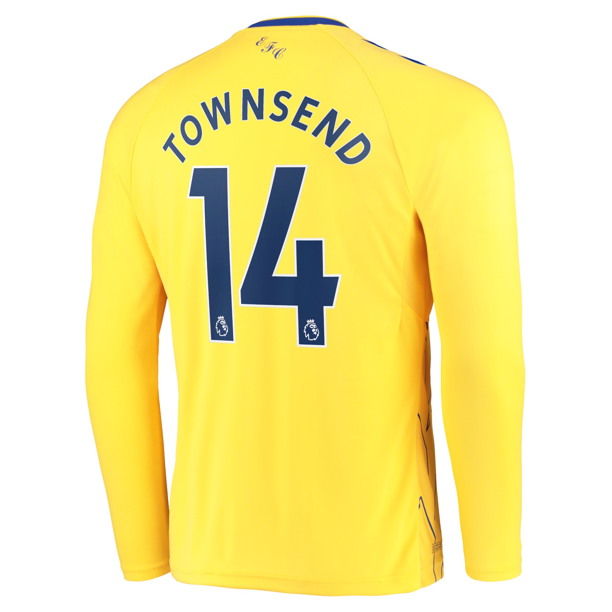 Everton Third Shirt 2022-23 - Long Sleeve with Townsend 14 printing