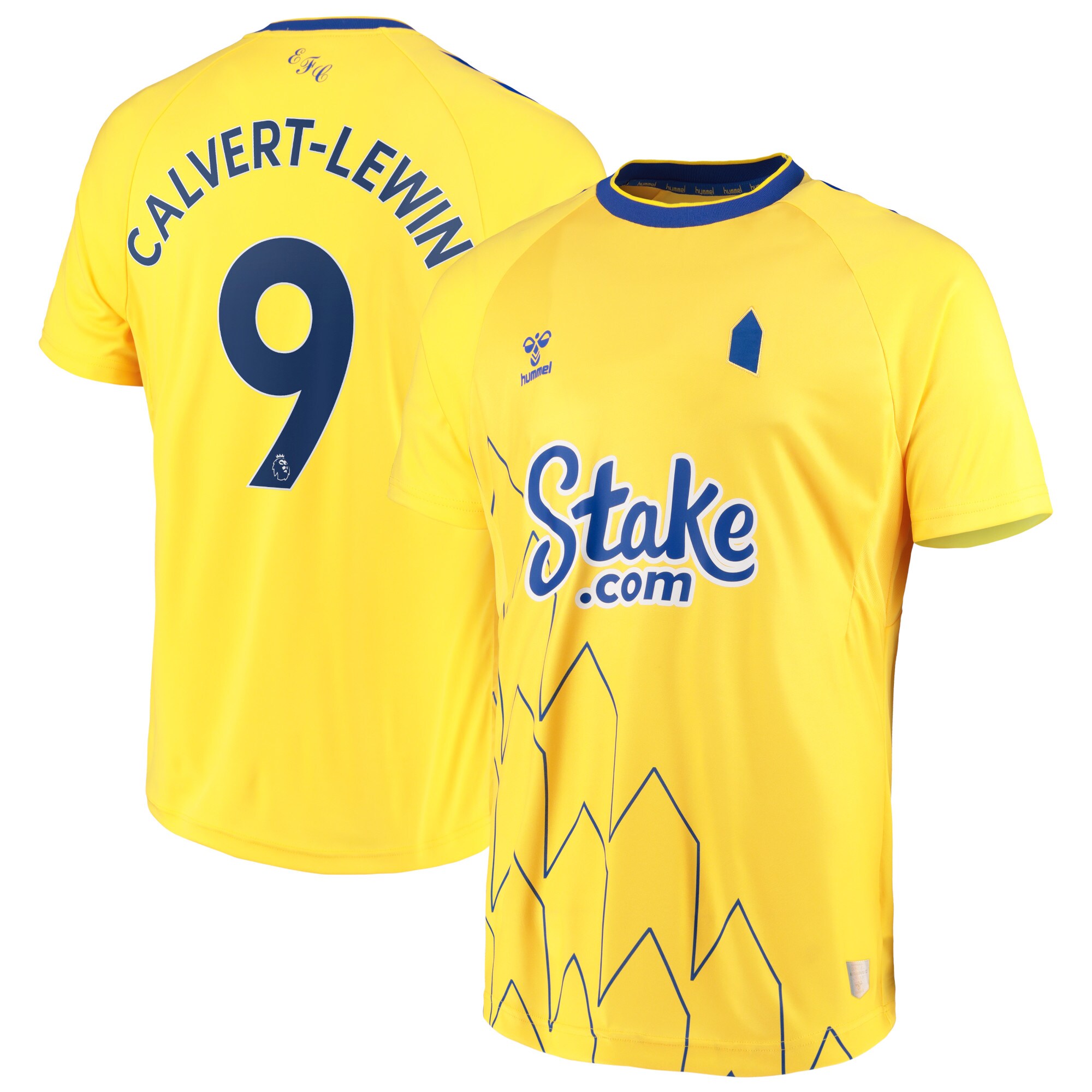 Everton Third Shirt 2022-23 with Calvert-Lewin 9 printing