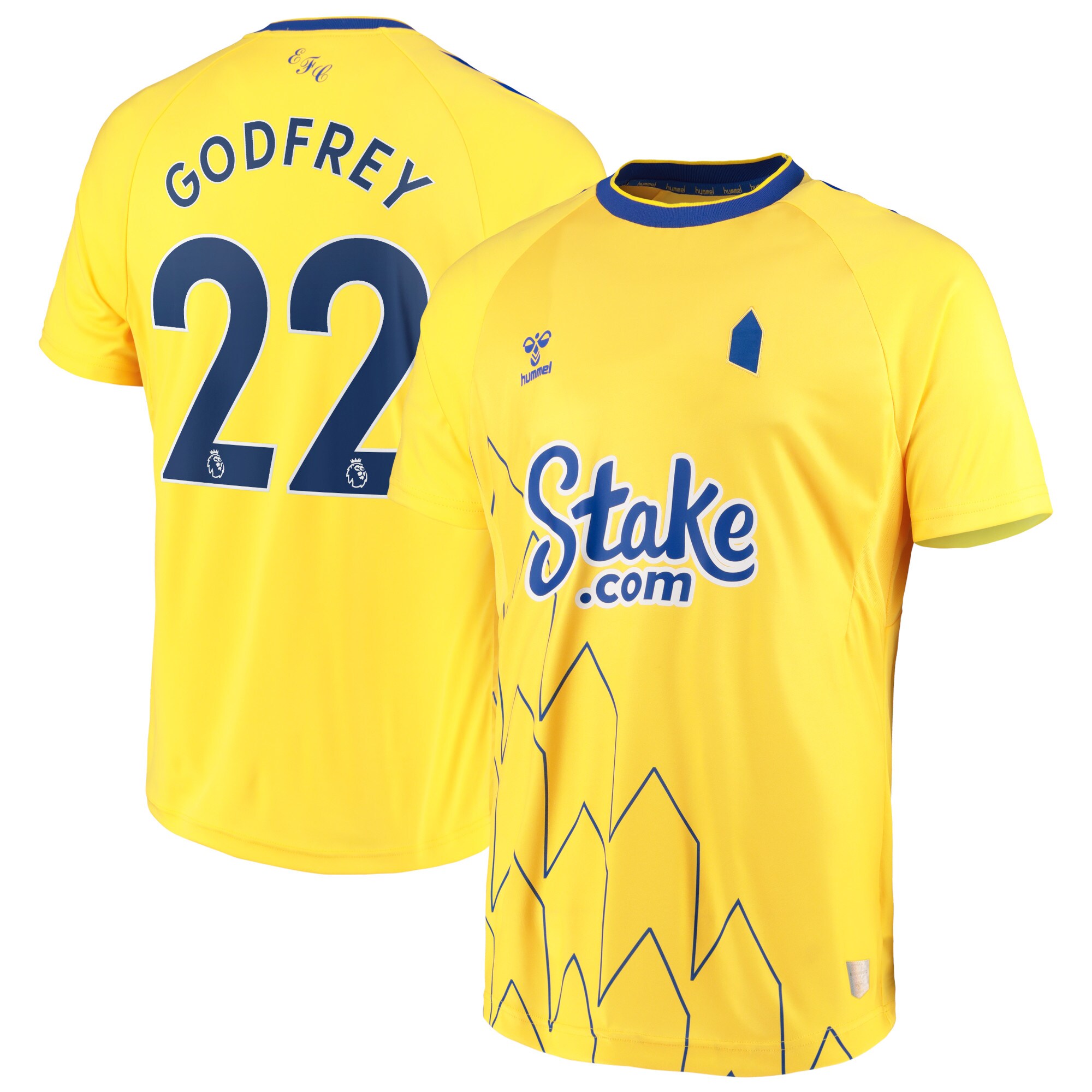 Everton Third Shirt 2022-23 with Godfrey 22 printing