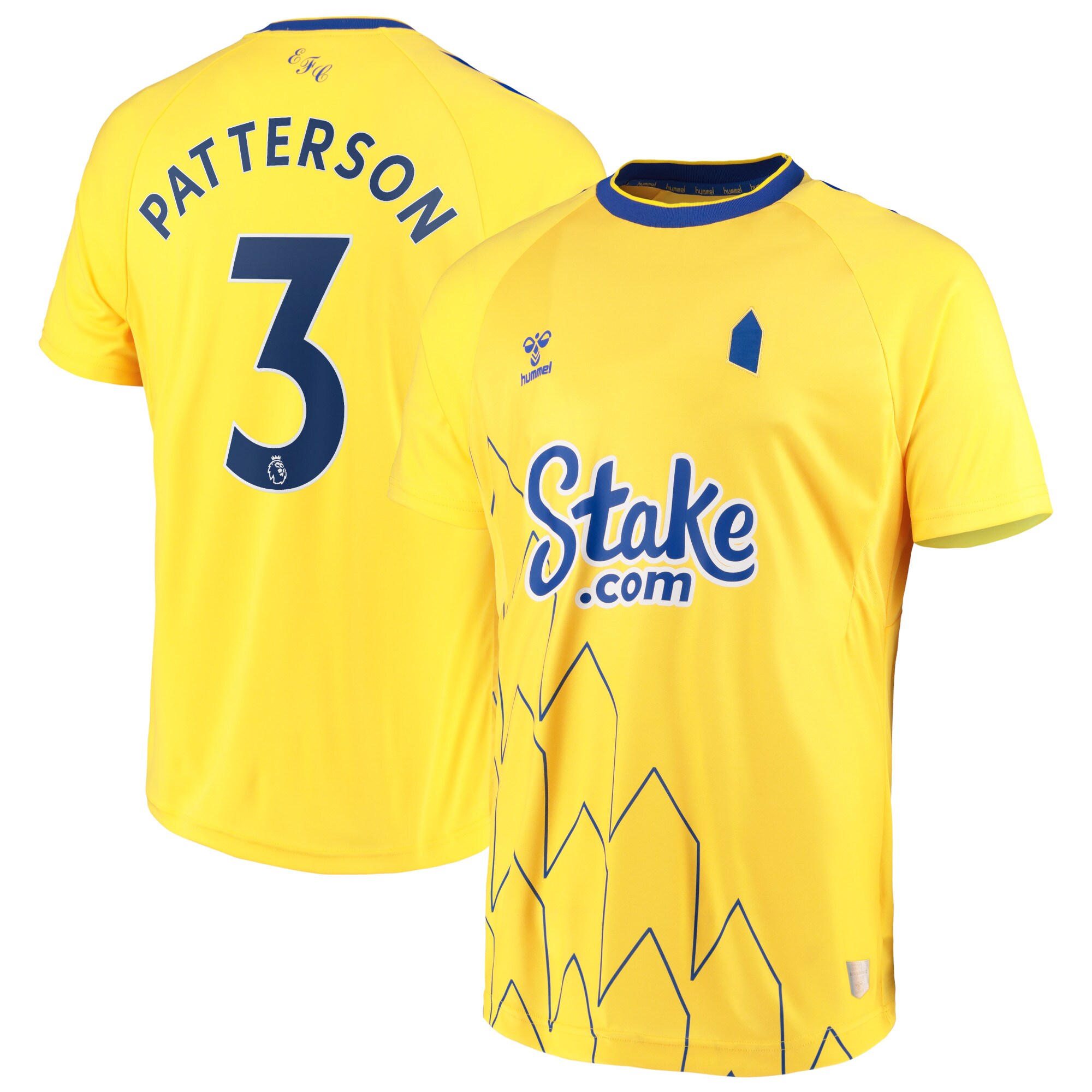 Everton Third Shirt 2022-23 with Patterson 3 printing