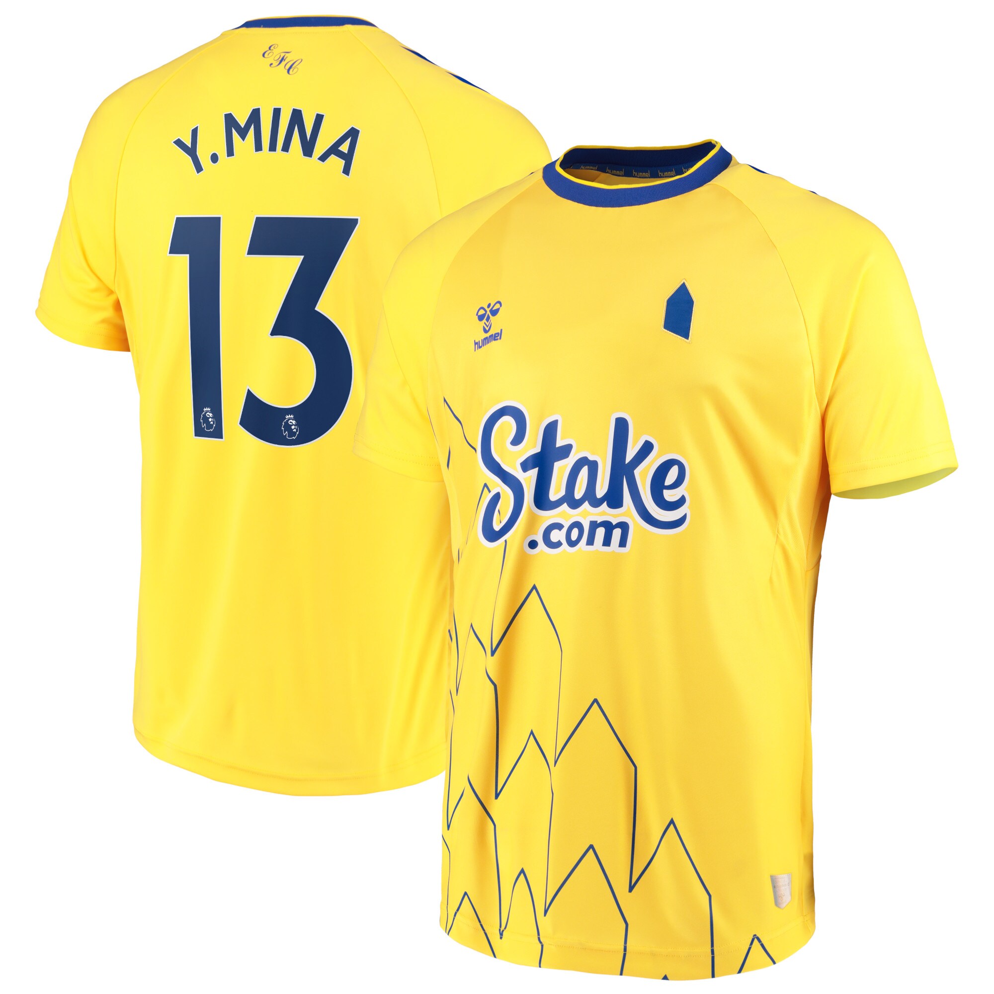 Everton Third Shirt 2022-23 with Y.Mina 13 printing