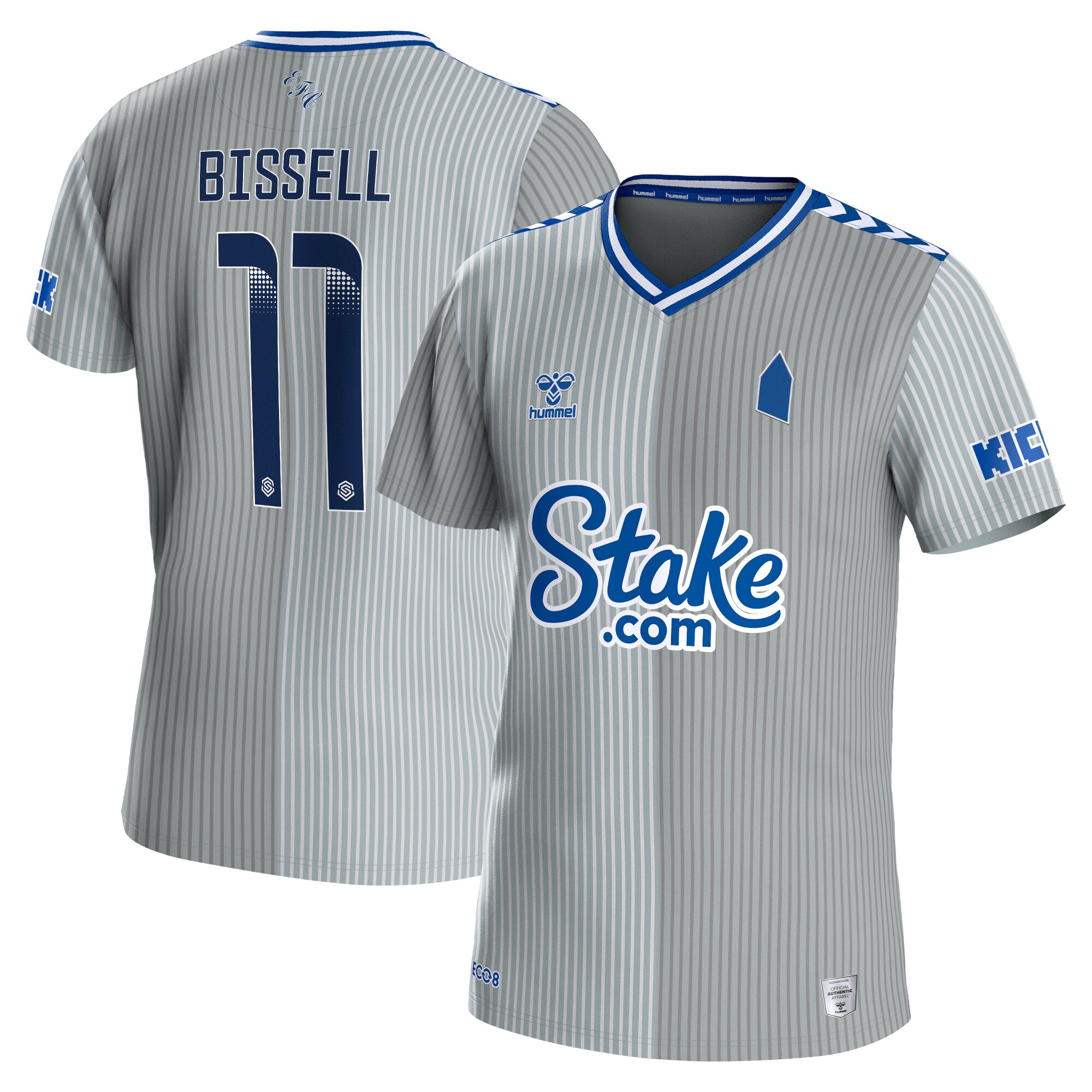 Everton WSL Third Shirt 2023-24 with Bissell 11 printing