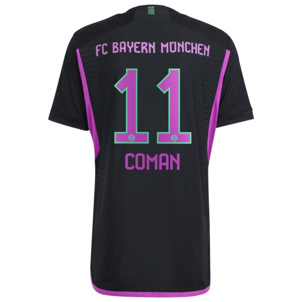 FC Bayern Away Authentic Shirt 2023-24 with Coman 11 printing