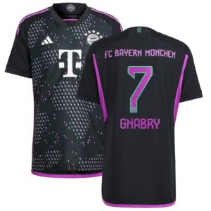 FC Bayern Away Authentic Shirt 2023-24 with Gnabry 7 printing