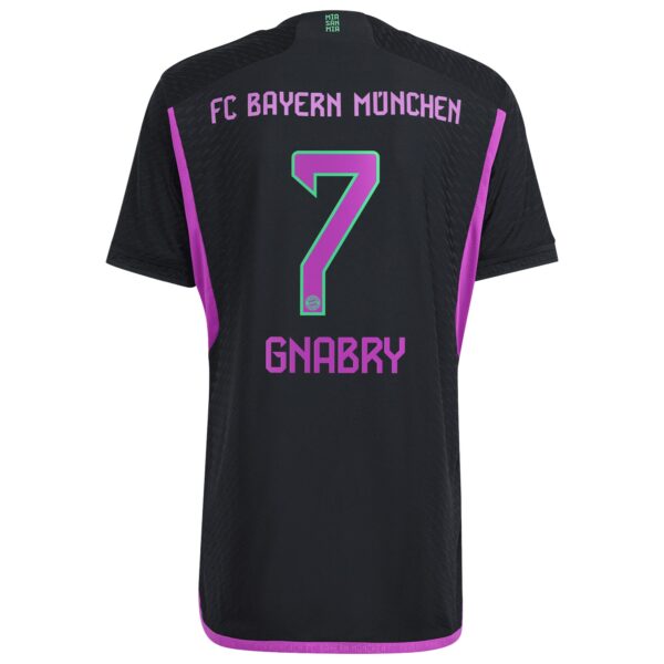 FC Bayern Away Authentic Shirt 2023-24 with Gnabry 7 printing