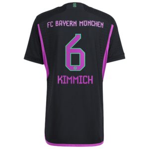 FC Bayern Away Authentic Shirt 2023-24 with Kimmich 6 printing
