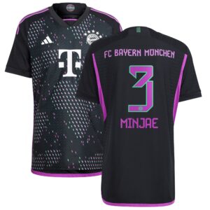 FC Bayern Away Authentic Shirt 2023-24 With Minjae 3 Printing