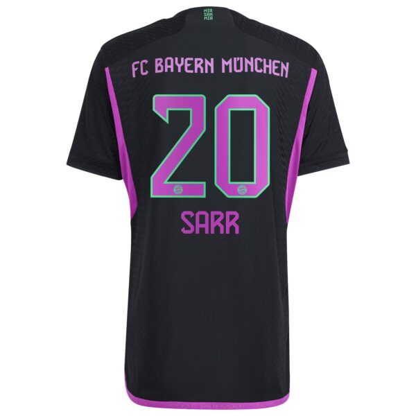 FC Bayern Away Authentic Shirt 2023-24 with Sarr 20 printing